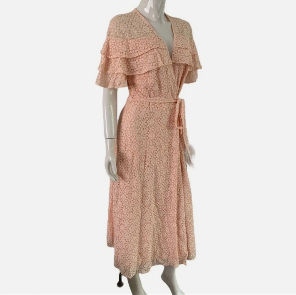 Embroidered Lace Ruffle Dress - Picture 2 of 10